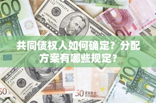 北京共同债权人如何确定？分配方案有哪些规定？