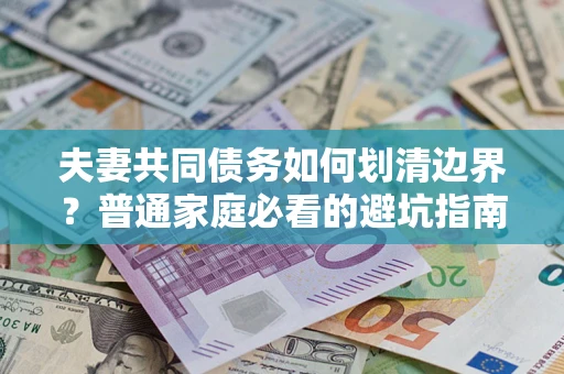 北京夫妻共同债务如何划清边界？普通家庭必看的避坑指南
