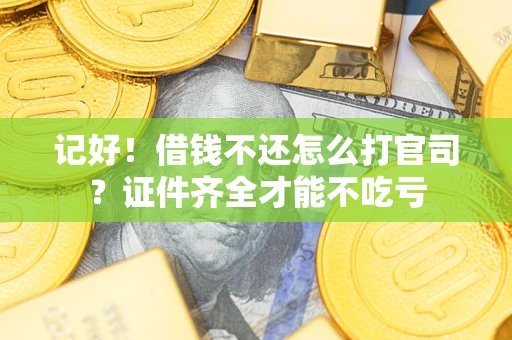 北京记好！借钱不还怎么打官司？证件齐全才能不吃亏