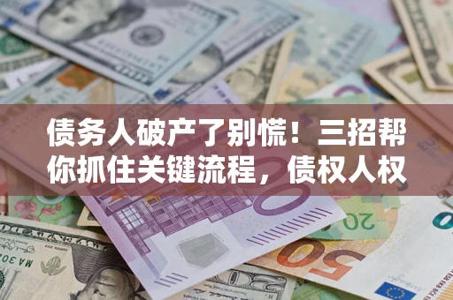 北京债务人破产了别慌！三招帮你抓住关键流程，债权人权益不再缩水
