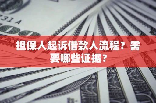 北京担保人起诉借款人流程?需要哪些证据? 北京担保人起诉借款人流程?需要哪些证据?
