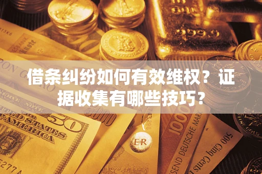 北京借条纠纷如何有效维权？证据收集有哪些技巧？