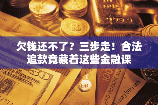 北京欠钱还不了？三步走！合法追款竟藏着这些金融课