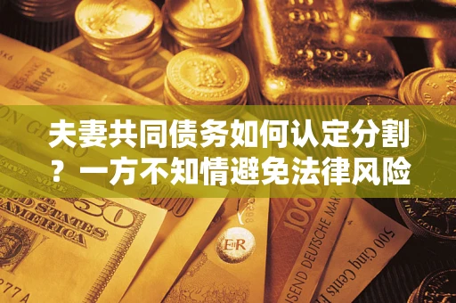 北京夫妻共同债务如何认定分割？一方不知情避免法律风险必看！